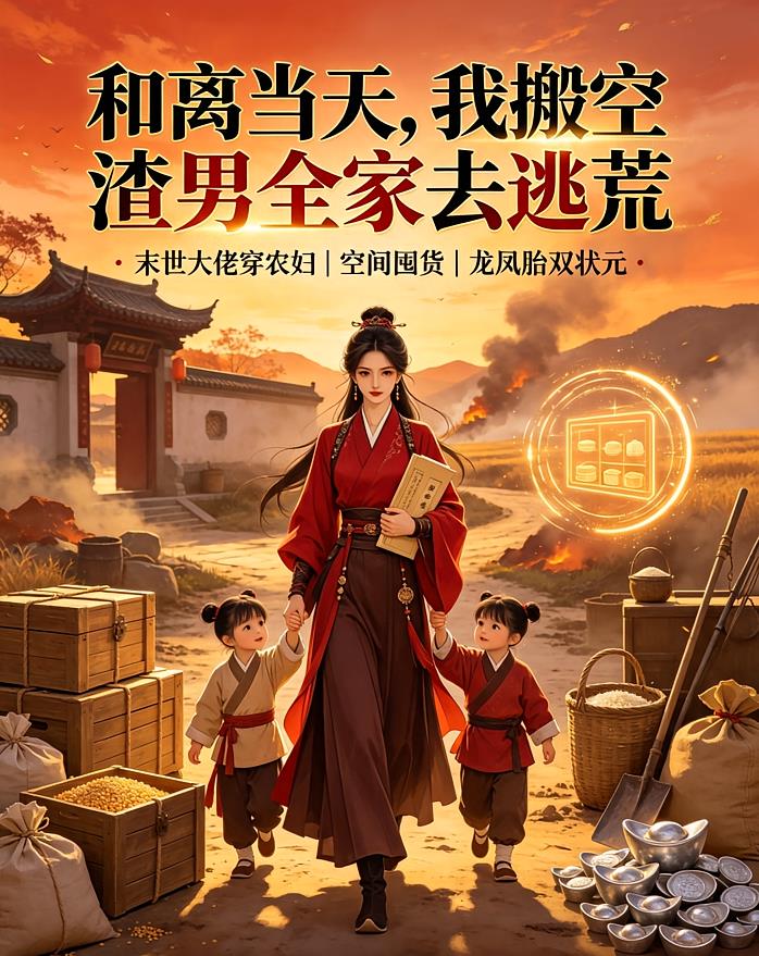 和离当天,我搬空渣男全家去逃荒
