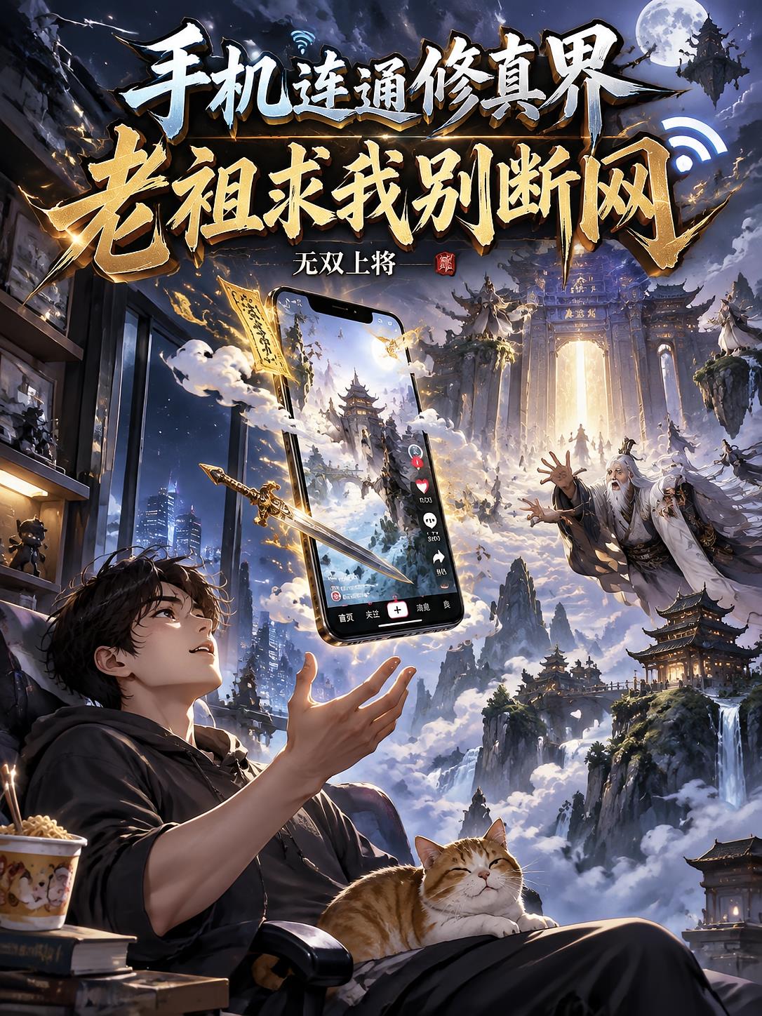 手机连通修真界，老祖求我别断网